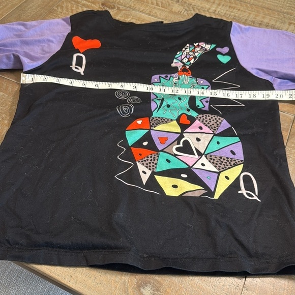 Louis Feraud vintage queen of hearts top size 12 - Picture 3 of 11